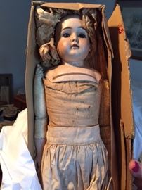 vintage doll sawdust stuffed