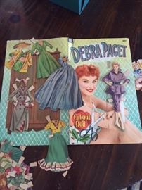 Debra Paget cut out dolls  