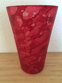glass vase from poland