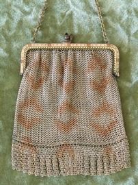 Antique metal ring purse