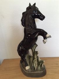 rearing horse decanter