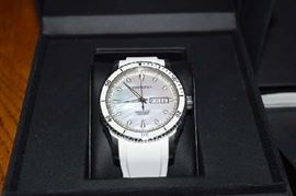 #6 White Bank Hamilton 2836 2 10ATM/330 Ft Sapphire Crystal, Swiss Made H375550 Watch