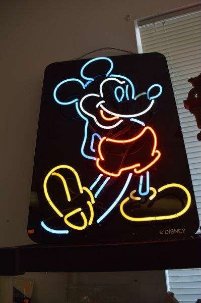 Disney copyrighted Neon Of Mickey Mouse Store Display