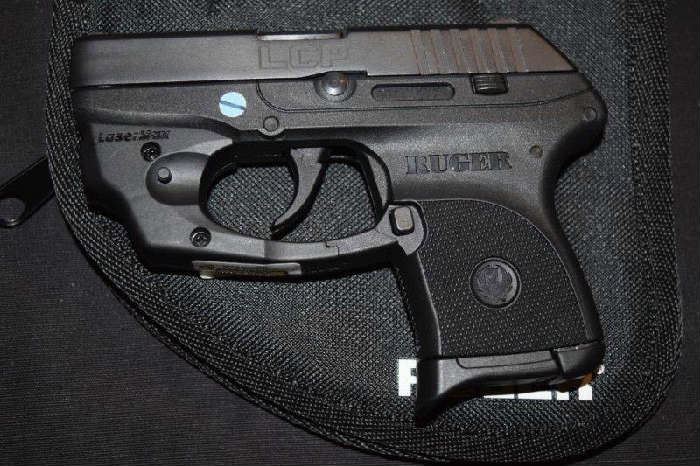 Ruger with laser LCP Laser on off, Prescott, 380 auto, small gun