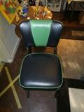 Richardson Retro Black & Green Chrome Chair