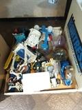 Micronauts Collection ~ Box Lid Of Action Figures and Vehicles