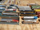 Ho Scale Model Train Cars and Locomotives