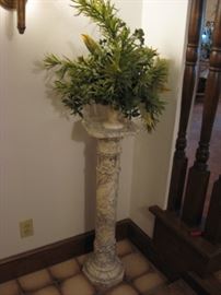 Marble plant stand.