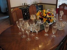 More Rogaska crystal stem ware.