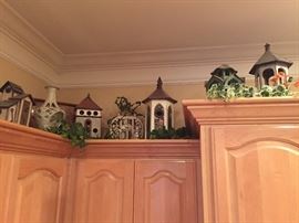 15 piece bird house collection.