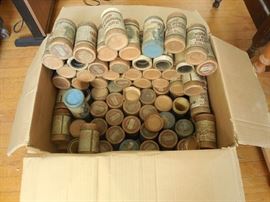 Box of Edison records