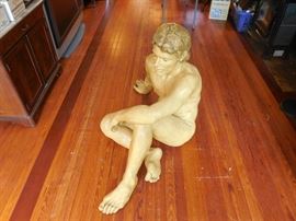 life sized male sculpture by Gary Ross