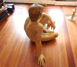 male sculpture fiber glass  by Gary Ross