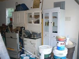 Two Hoosiers and an apothecary type cabinet