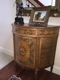 Wonderful Antique  Inlaid wood Design Hall Consul