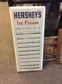 Lot # 4 Did you Know Hershey Made Ice Cream ? This Menu Board turn up in Oakdale of Course. 
