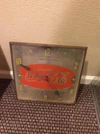 1950's Clock with Paint loss to background 