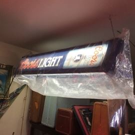 Coors Light pool table swag lamp 80's-90's still in original wrap