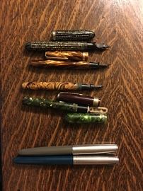 Vintage fountain pens. 