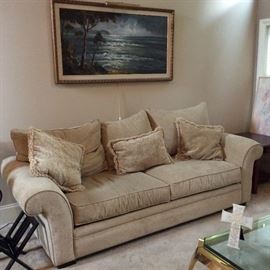 nice clean neutral color sofa