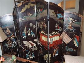 Extra large oriental screen
