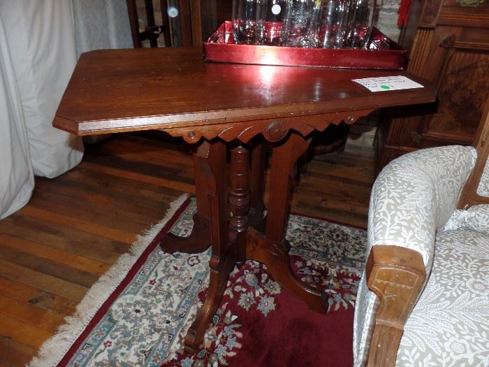  Eastlake Victorian period Black walnut parlor table-circa 1875 