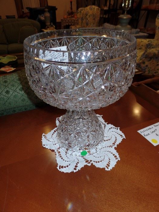 Cut glass punch bowl/vase (3 different uses!)