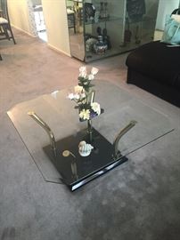 glass modern coffee table