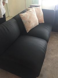 black sectional 1 of 3 pieces