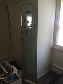 tall glass clock.. hard to take a pic of!