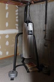 Everlast Boxing Bag & Stand w/weights