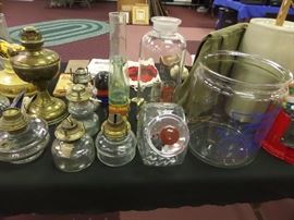 collectibles - hurricane lamps - western stoneware - bubble gum & peanut dispenser- scouting patches & books - US Air Core back pack - & other unique pieces