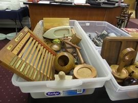 vintage & antique kitchen supplies - MO state park patches - insulators - 6 Juice O Matic's -