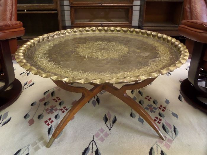 unique had hammered coffee table 
