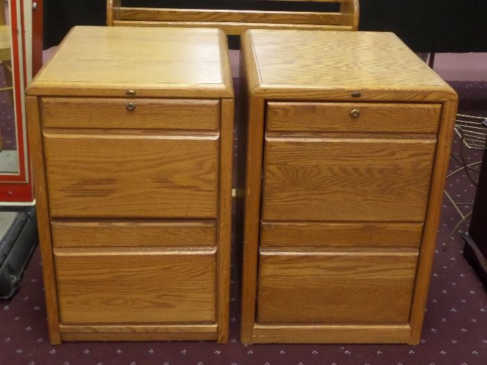 really nice oak file cabinets 