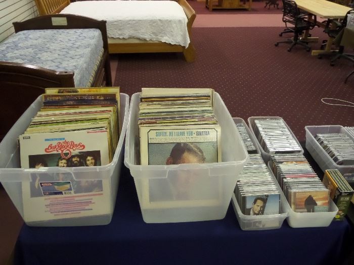 vintage vinyl CD's & cassettes 