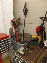 hand tools - garage fix it stuff - lawn & garden - power tools - fishing - camping  & etc. 