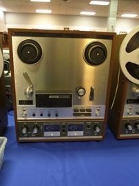 Vintage Teac A 7010 - there are two of these plus another A 6300 - all of these are sought after machines - the 7010's need service and probably belts - the 6300 as best as can tell is in working order