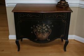Small buffet cabinet with beautiful floral detail