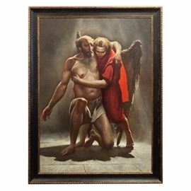 Daud Akhriev Original "Peter Being Saved by an Angel"