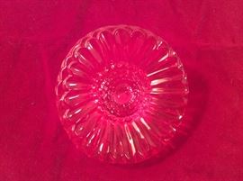 Waterford red daisy paperweight