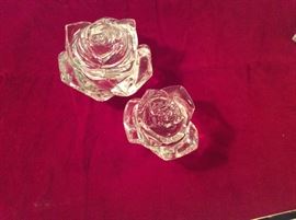 Waterford Rose trinket box and paperweight