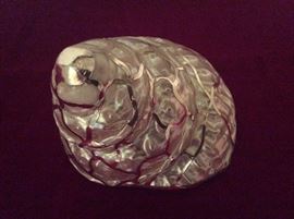 Nautilus with silver overlay