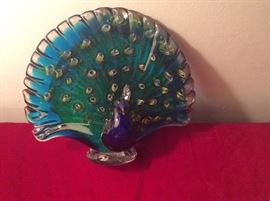 Murano peacock