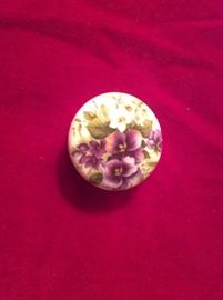 Tiny bone china patch box