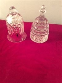 Waterford bell and paperweight