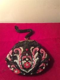 Beautiful antique beaded bag