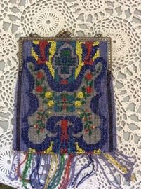 Antique beaded bag