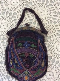 Antique beaded bag