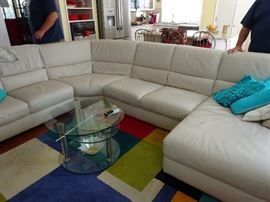 white leather couch (not table)